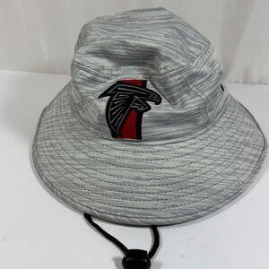 New Without Tags New Era NFL Atlanta Falcons Gray Bucket Hat Adjustable Polyeste